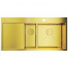 Кухонная мойка Omoikiri Akisame 100-2-LG-R 4973090 Светлое золото