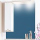 Зеркало со шкафом Бриклаер Токио 60 L 4627125411687 с подсветкой Светлая лиственница Белый глянец