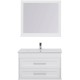 Комплект мебели для ванной Aquanet Бостон 100 210628 подвесной Белый матовый