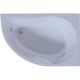 Акриловая ванна Aquatek Вирго 150х100 R VIR150-0000025 без гидромассажа с фронтальной панелью с каркасом (разборный) со слив-переливом