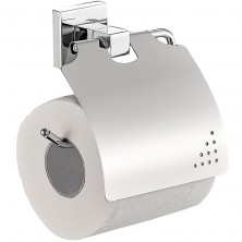 Держатель туалетной бумаги Haiba HB8603 с крышкой Хром