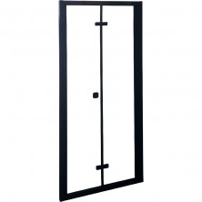 Душевая дверь Cerutti SPA Bella 100 D101B профиль Черный стекло прозрачное