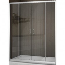 Душевая дверь в нишу Good Door Latte WTW-TD-150-C-WE 150 профиль Белый стекло прозрачное