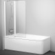Шторка на ванну Ravak 10° CVS2-100 100х150 L 7QLA0103Z1 профиль Белый стекло Transparent
