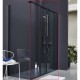 Душевая дверь Jacob Delafon Contra Black 170 E22C170-BL профиль Черный стекло прозрачное