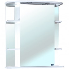 Зеркальный шкаф Bellezza Магнолия 65 L 4612710002012 с подсветкой Белый
