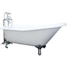 Чугунная ванна Elegansa Schale 170x75 Н0000012 ножки Хром