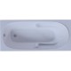 Акриловая ванна Aquatek Лея 170x75 LEY170-0000015 без гидромассажа с фронтальной панелью с каркасом (вклеенный) со слив-переливом (слева)