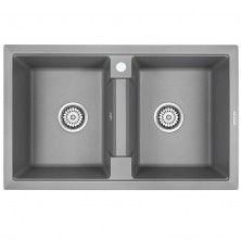Кухонная мойка Paulmark Zwilling PM238150-GRM Серый металлик