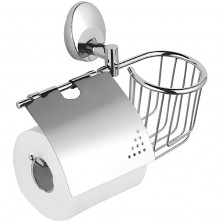 Держатель туалетной бумаги и освежителя воздуха Haiba HB1603-1 с крышкой Хром