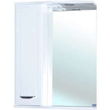 Зеркало со шкафом Bellezza Классик 65 L 4611910002013 с подсветкой Белое