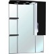 Зеркало со шкафом Bellezza Лагуна 75 R 4612112001040 с подсветкой R Черное Белое