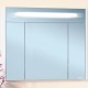 Зеркальный шкаф Бриклаер Палермо 90 4627125413049 с подсветкой Белый