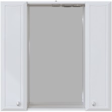 Зеркало со шкафом Sanstar Шармель 80 109.1-2.5.1. с подсветкой Белое