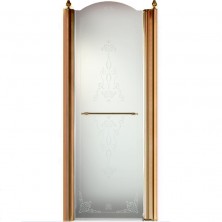 Душевая дверь Migliore Diadema 90 R 22719 профиль Бронза стекло прозрачное с декором