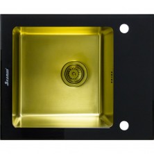 Кухонная мойка Seaman Eco Glass SMG-610B-Gold.B Золотая