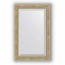 Зеркало Evoform Exclusive 83х53 Состаренное серебро с плетением