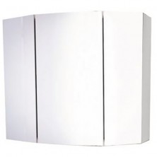 Зеркальный шкаф Comforty Лаура 75-3 Белый глянец