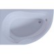 Акриловая ванна Aquatek Вирго 150х100 L VIR150-0000038 без гидромассажа с фронтальной панелью с каркасом (разборный) со слив-переливом