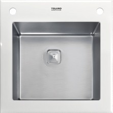 Кухонная мойка Tolero Ceramic Glass TG-500 №923 50 241978 Белая