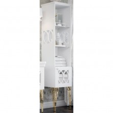 Шкаф пенал Corozo Таормина 40 SD-00000306 Белый
