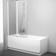 Шторка на ванну Ravak Chrome CVS2-100 L 7QLA0100Z1 профиль Белый стекло Transparent