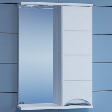 Зеркало со шкафом СанТа Родос 50 R 106014 с подсветкой Белое