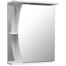 Зеркальный шкаф Stella Polar Волна Лана 55 SP-00000044 с подсветкой Белый