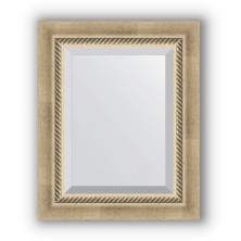 Зеркало Evoform Exclusive 53х43 Состаренное серебро с плетением