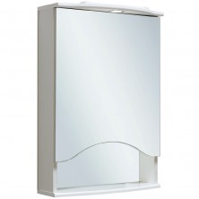 Зеркальный шкаф Runo Фортуна 50 R 00000001027 с подсветкой Белый