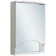 Зеркальный шкаф Runo Фортуна 50 R 00000001027 с подсветкой Белый
