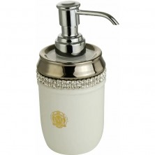 Дозатор для жидкого мыла Migliore Dubai 28455 Белый Хром