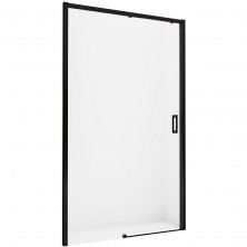 Душевая дверь New Trendy Prime Black 140 L D-0324A профиль Черный стекло прозрачное