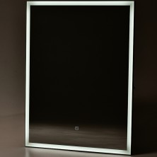 Зеркало Sintesi Kanto 60 SIN-SPEC-KANTO-black-60 с подсветкой Черное матовое с сенсорным выключателем