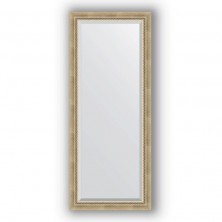 Зеркало Evoform Exclusive 153х63 Состаренное серебро с плетением