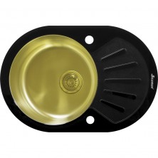 Кухонная мойка Seaman Eco Glass SMG-730B-Gold.B Золотая