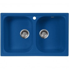 Кухонная мойка AquaGranitEx 77 M-15 (323) Синяя