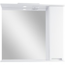 Зеркало со шкафом Sanstar Ориана 80 R 280.1-2.4.1. с подсветкой Белое
