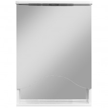 Зеркальный шкаф Stella Polar Волна Лиана 50 SP-00000036 с подсветкой Белый