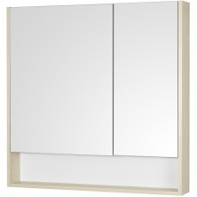 Зеркальный шкаф Акватон Сканди 90 1A252302SDB20 Белый Дуб верона