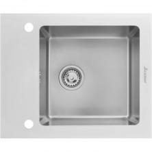 Кухонная мойка Seaman Eco Glass SMG-610W.B Нержавеющая сталь