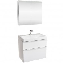 Комплект мебели для ванной Geberit Smyle Square 75 529.353.00.7 подвесной Белый глянец