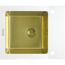 Кухонная мойка Seaman Eco Glass SMG-610W-Gold.B Золотая