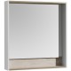 Зеркало Акватон Капри 80 1A230402KPDA0 с подсветкой Белое Бетон пайн