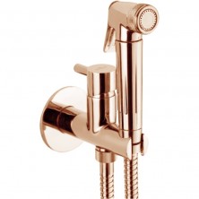 Гигиенический душ со смесителем Webert Elio EL870301980 Розовое золото