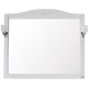Зеркало ASB-Woodline Салерно 105 9692 со светильниками Белое с патиной Серебро