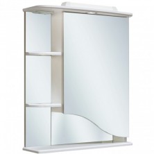 Зеркальный шкаф Runo Римма 60 R 00000001028 с подсветкой Белый