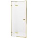 Душевая дверь New Trendy Avexa Gold 130 L EXK-1724 профиль Брашированное золото стекло прозрачное