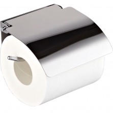 Держатель туалетной бумаги Haiba HB504 с крышкой Хром