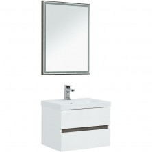 Комплект мебели для ванной Aquanet Беркли 60 258906 подвесной Белый Дуб рошелье